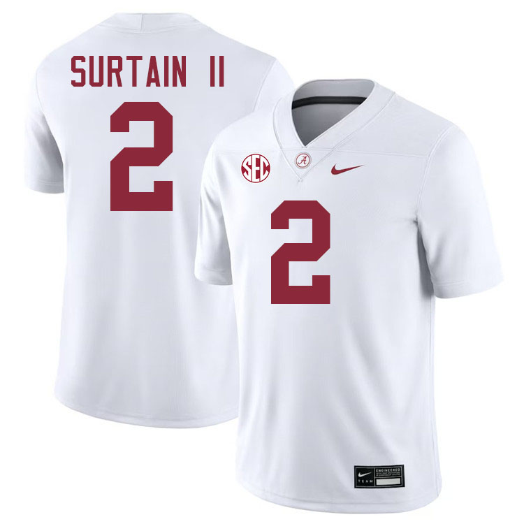 Pat Surtain II Alabama Jersey,University Of Alabama Crimson Tide Football Jersey,Uniforms-White Pat Surtain II Alabama Jersey,University Of Alabama Crimson Tide Football Jersey,Uniforms-White